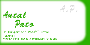 antal pato business card